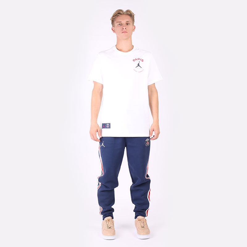 Мужская футболка Jordan Paris Saint-Germain Logo T-Shirt (DB6514-100)  - цена, описание, фото 6
